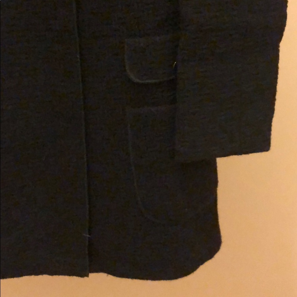 Vintage Dolce & Gabbana 100% wool textured fitted blazer peacoat car coat jacket - Picture 9 of 15